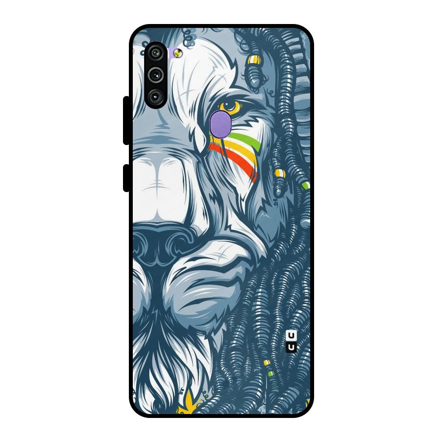 Lionic Face Metal Back Case for Galaxy M11
