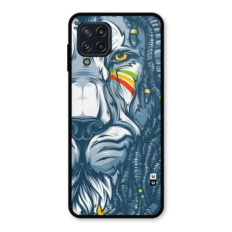 Lionic Face Metal Back Case for Galaxy M32
