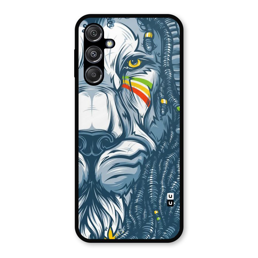Lionic Face Metal Back Case for Galaxy M34 5G