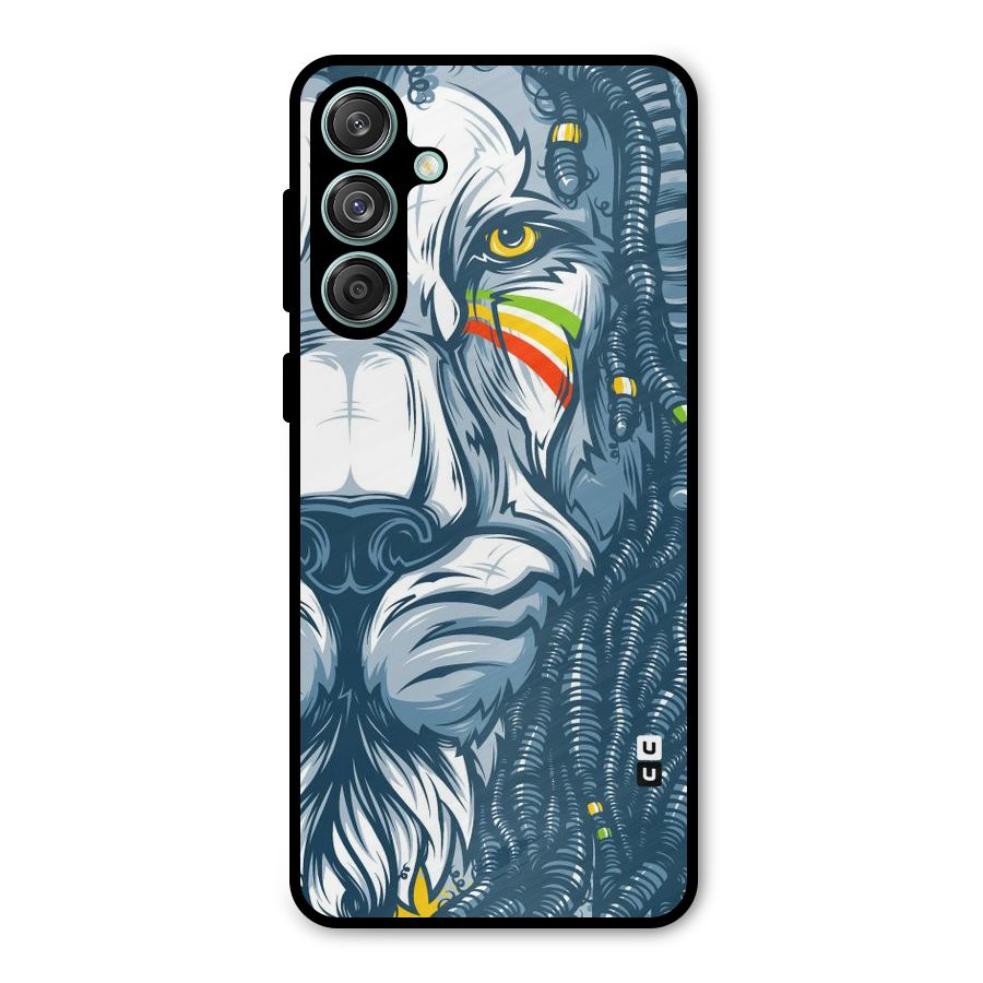 Lionic Face Metal Back Case for Galaxy M55 5G