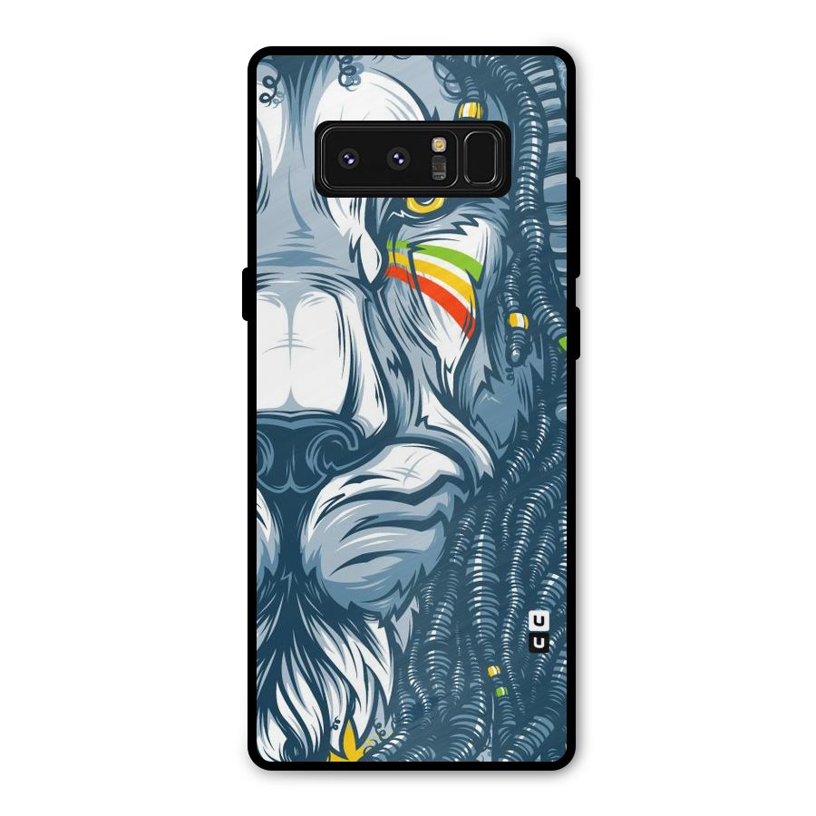 Lionic Face Metal Back Case for Galaxy Note 8