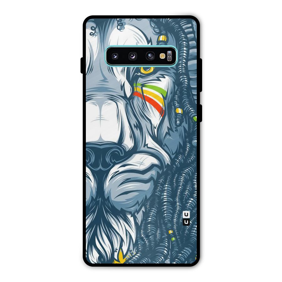 Lionic Face Metal Back Case for Galaxy S10 Plus