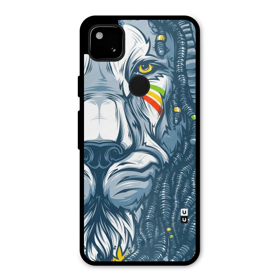 Lionic Face Metal Back Case for Google Pixel 4a