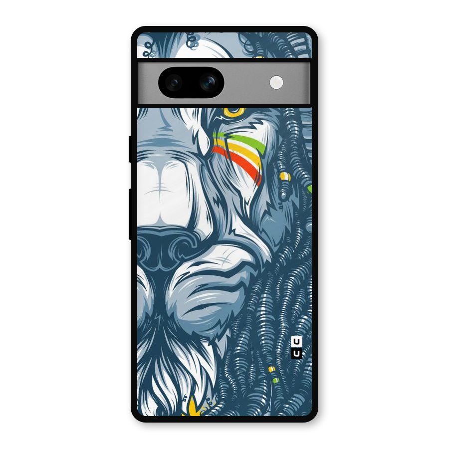 Lionic Face Metal Back Case for Google Pixel 7a