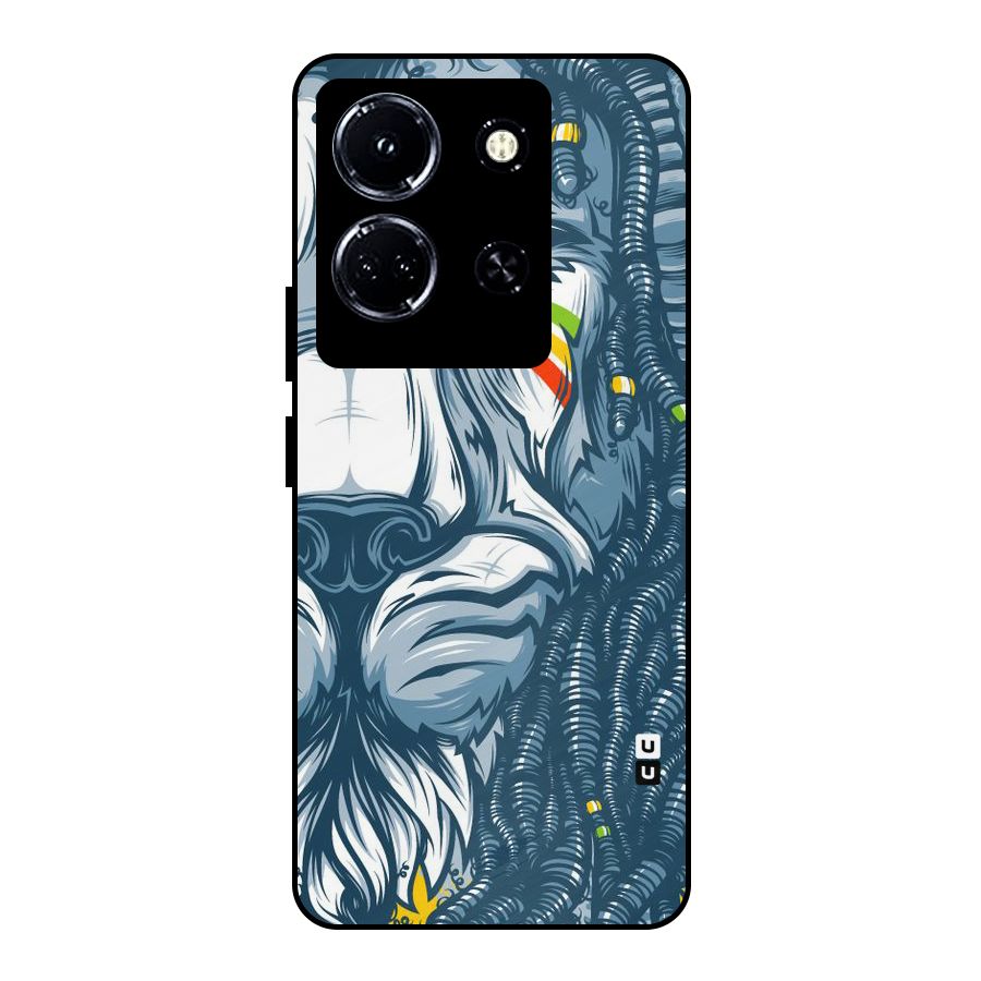 Lionic Face Metal Back Case for Infinix Note 30 5G
