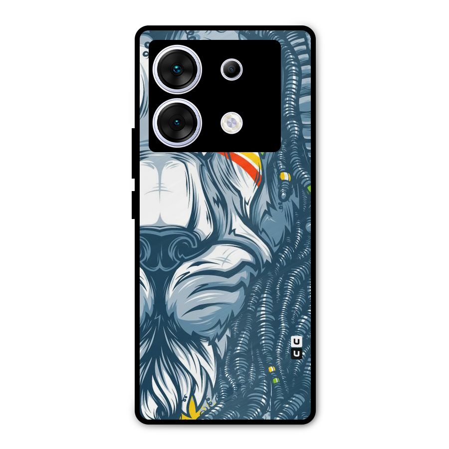 Lionic Face Metal Back Case for Infinix Zero 30 5G