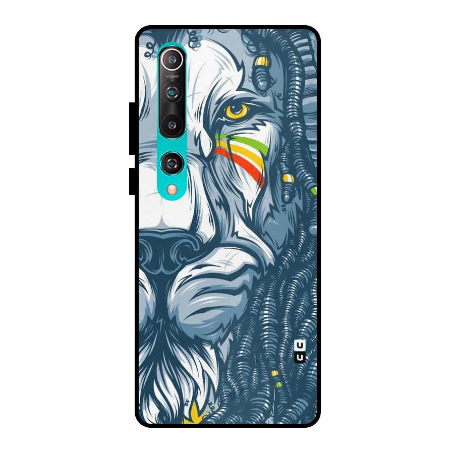 Lionic Face Metal Back Case for Mi 10