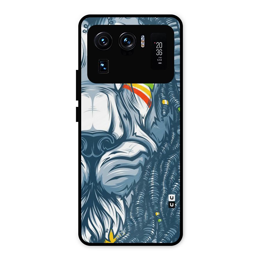 Lionic Face Metal Back Case for Mi 11 Ultra