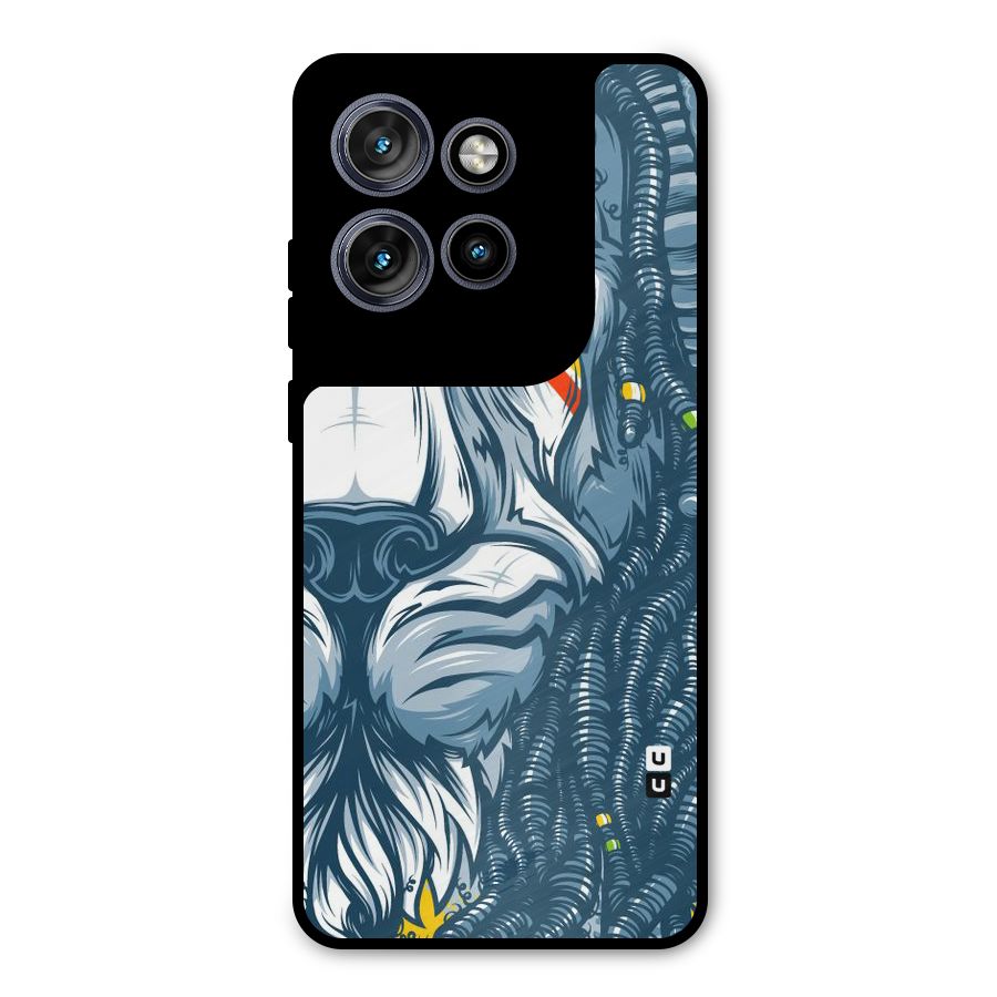 Lionic Face Metal Back Case for Motorola Edge 50 Neo
