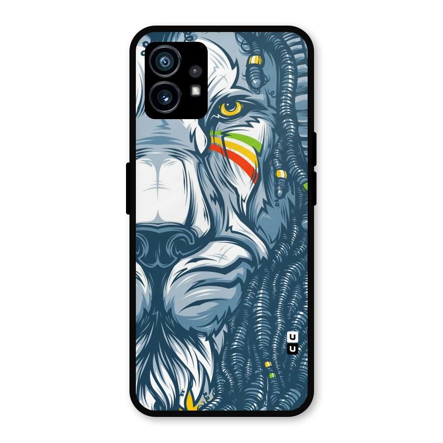 Lionic Face Metal Back Case for Nothing Phone 1