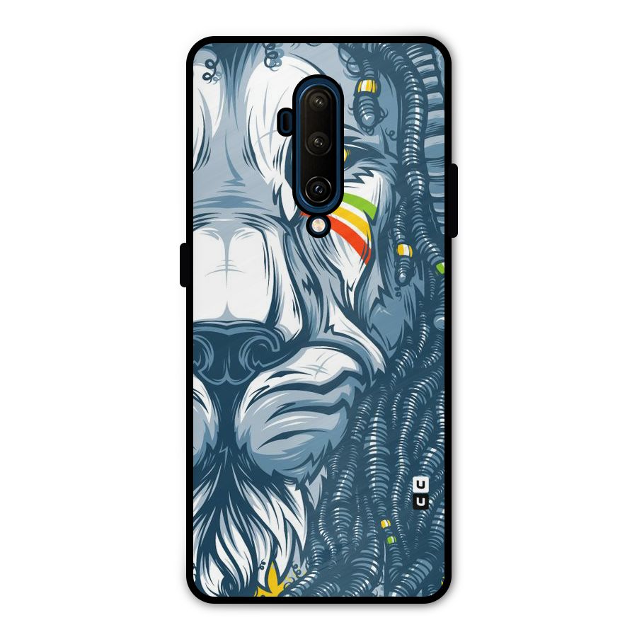 Lionic Face Metal Back Case for OnePlus 7T Pro