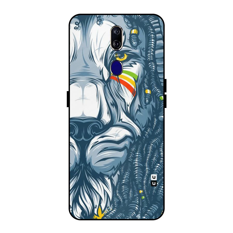 Lionic Face Metal Back Case for Oppo F11
