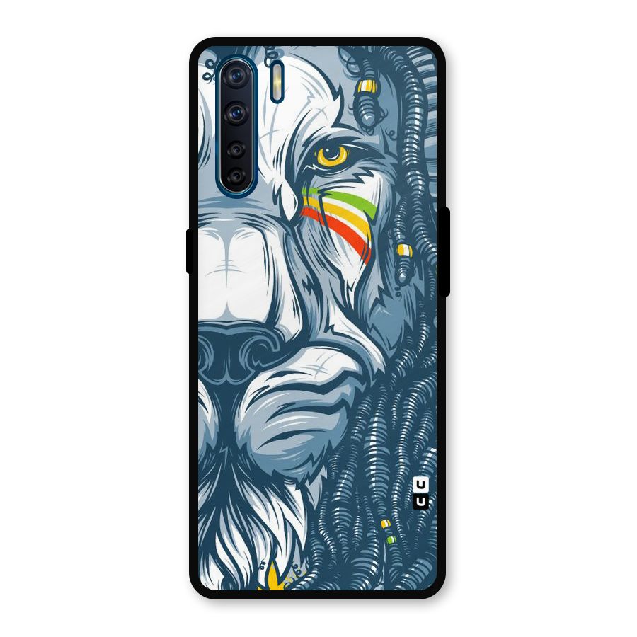 Lionic Face Metal Back Case for Oppo F15