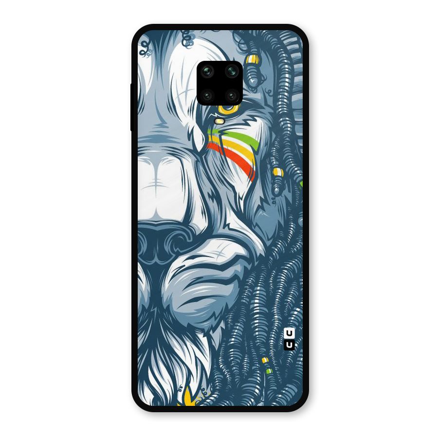 Lionic Face Metal Back Case for Poco M2
