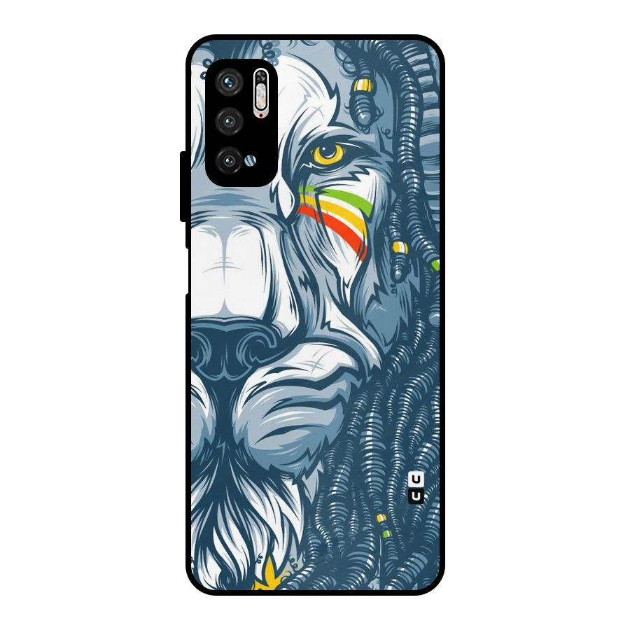 Lionic Face Metal Back Case for Poco M3 Pro 5G