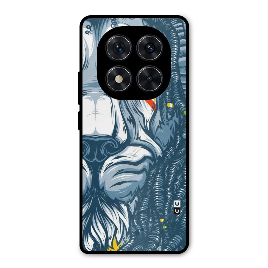 Lionic Face Metal Back Case for Poco X7