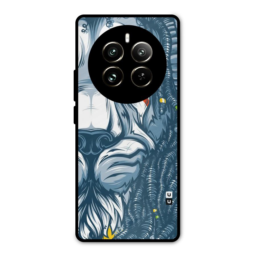 Lionic Face Metal Back Case for Realme 12 Pro