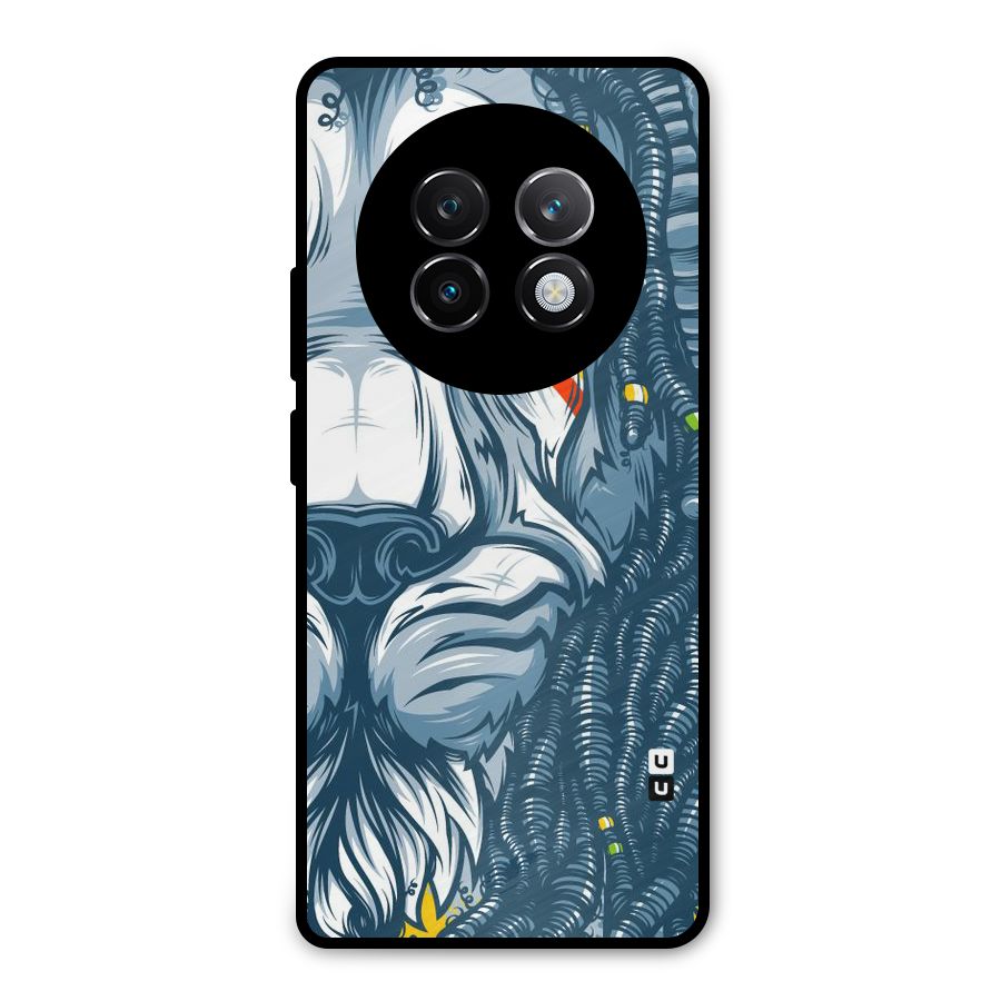 Lionic Face Metal Back Case for Realme 13 Plus