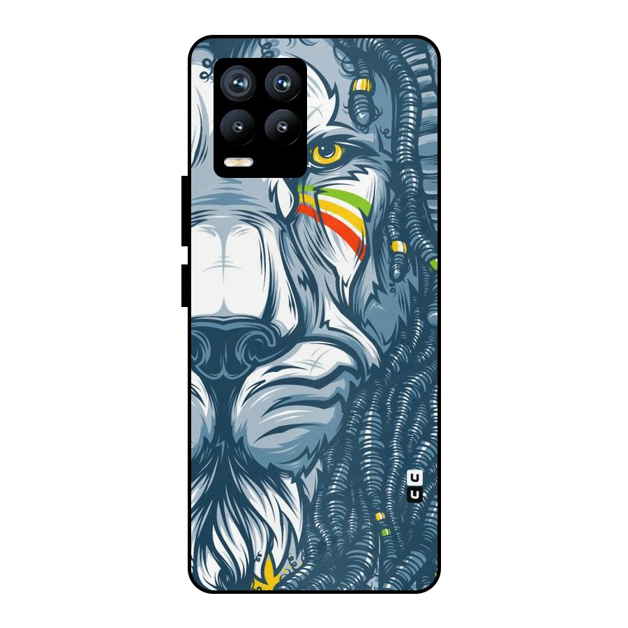 Lionic Face Metal Back Case for Realme 8 Pro