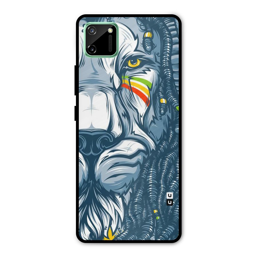 Lionic Face Metal Back Case for Realme C11