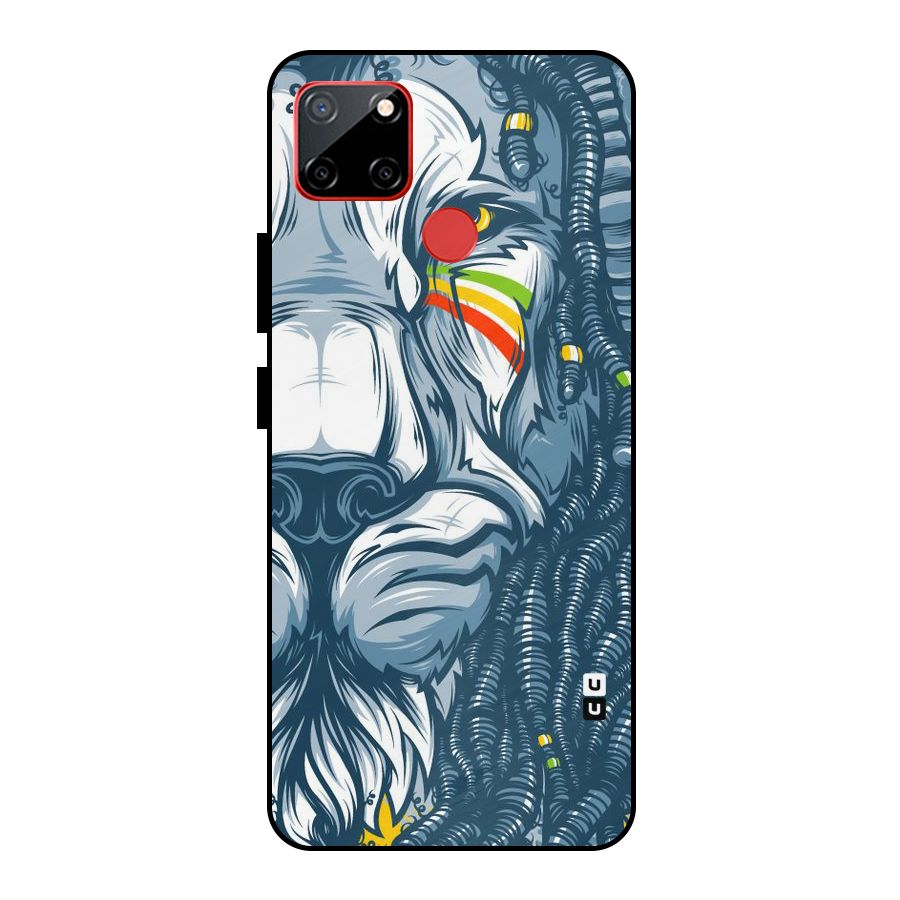 Lionic Face Metal Back Case for Realme C12