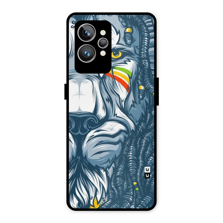 Lionic Face Metal Back Case for Realme GT2 Pro