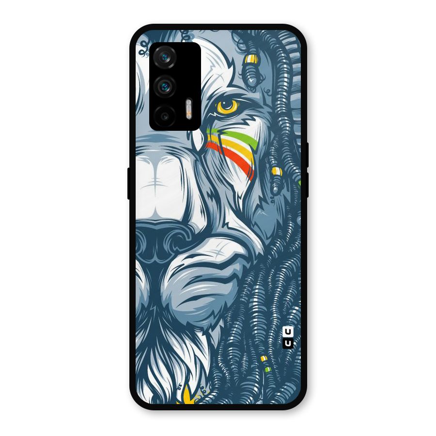 Lionic Face Metal Back Case for Realme GT 5G
