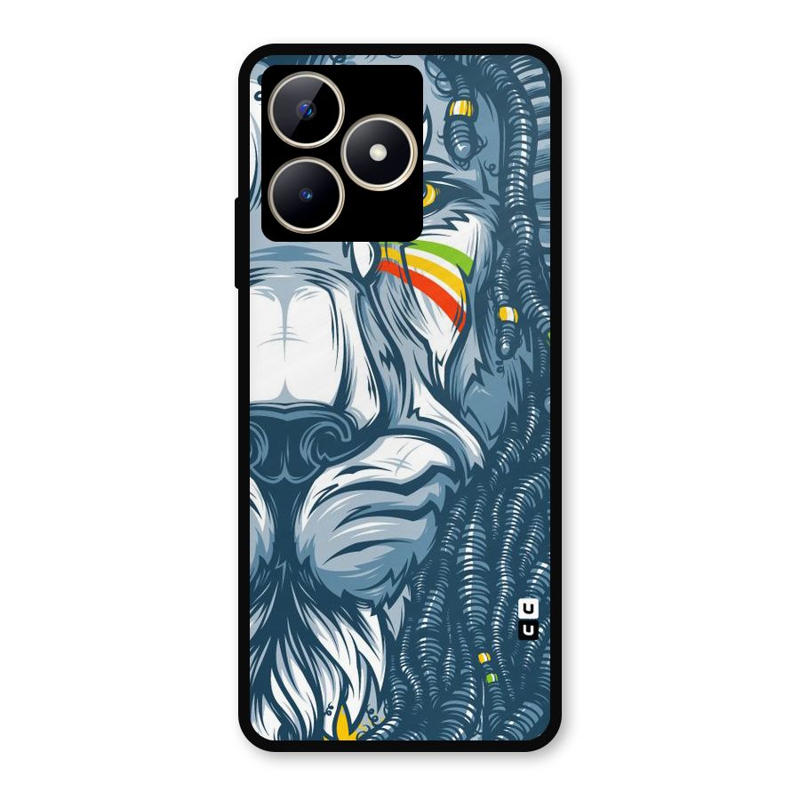 Lionic Face Metal Back Case for Realme Narzo N53