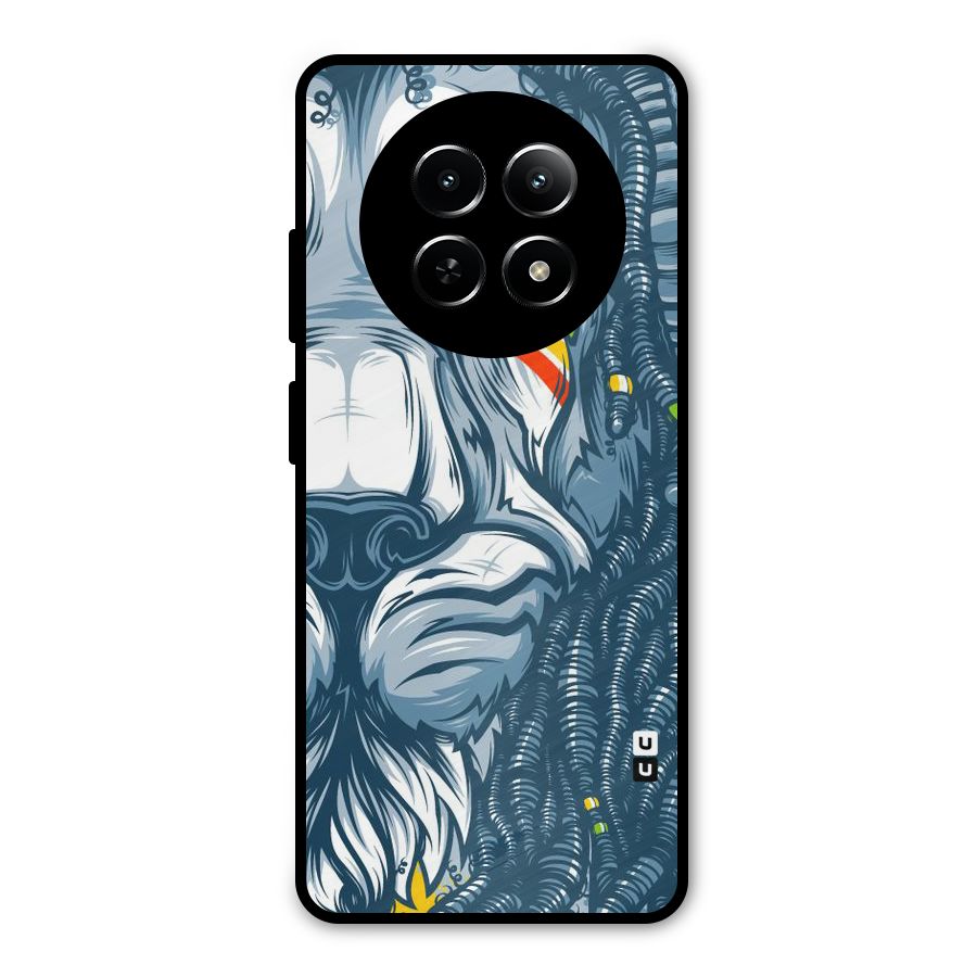 Lionic Face Metal Back Case for Realme Narzo N65