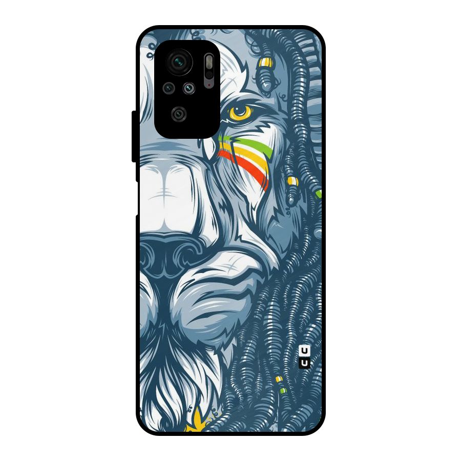 Lionic Face Metal Back Case for Redmi Note 10S