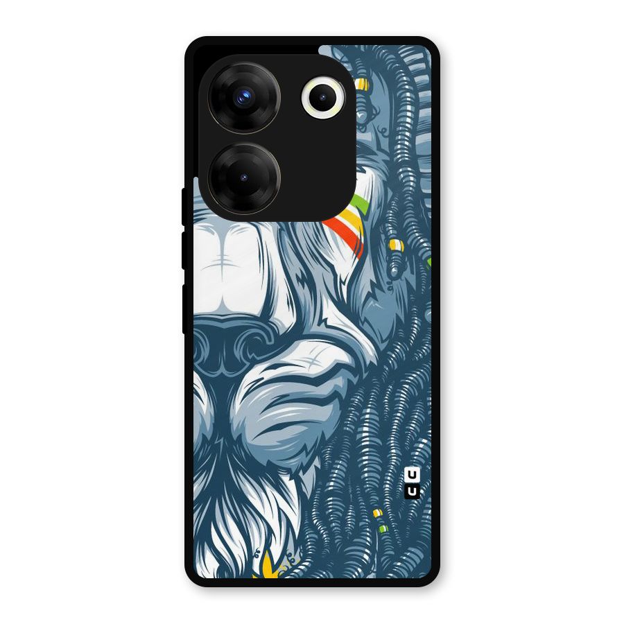 Lionic Face Metal Back Case for Tecno Camon 20