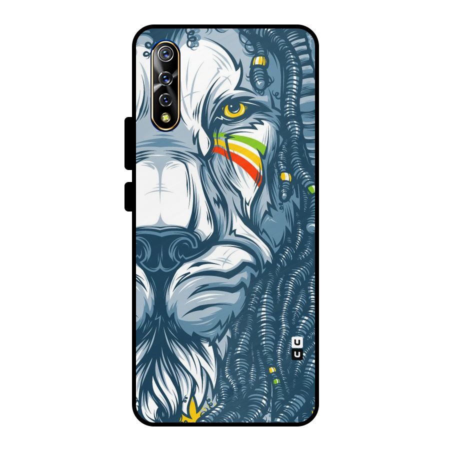 Lionic Face Metal Back Case for Vivo S1