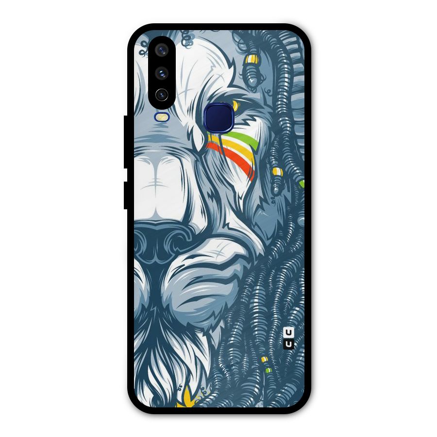 Lionic Face Metal Back Case for Vivo V17