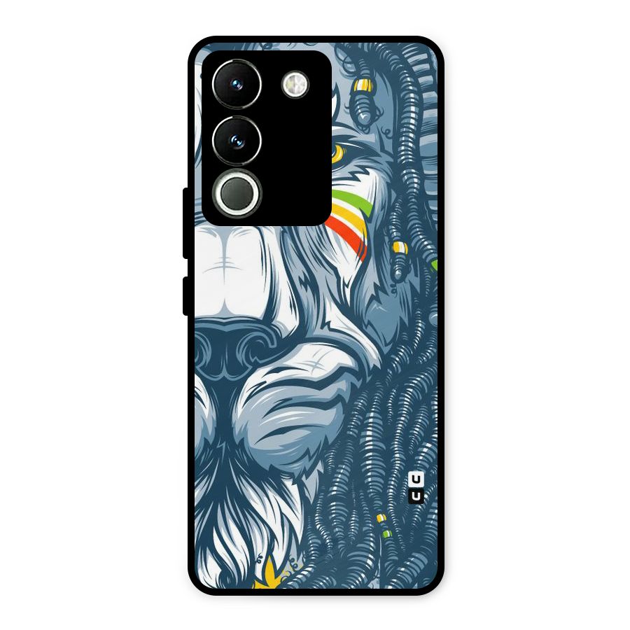 Lionic Face Metal Back Case for Vivo Y200