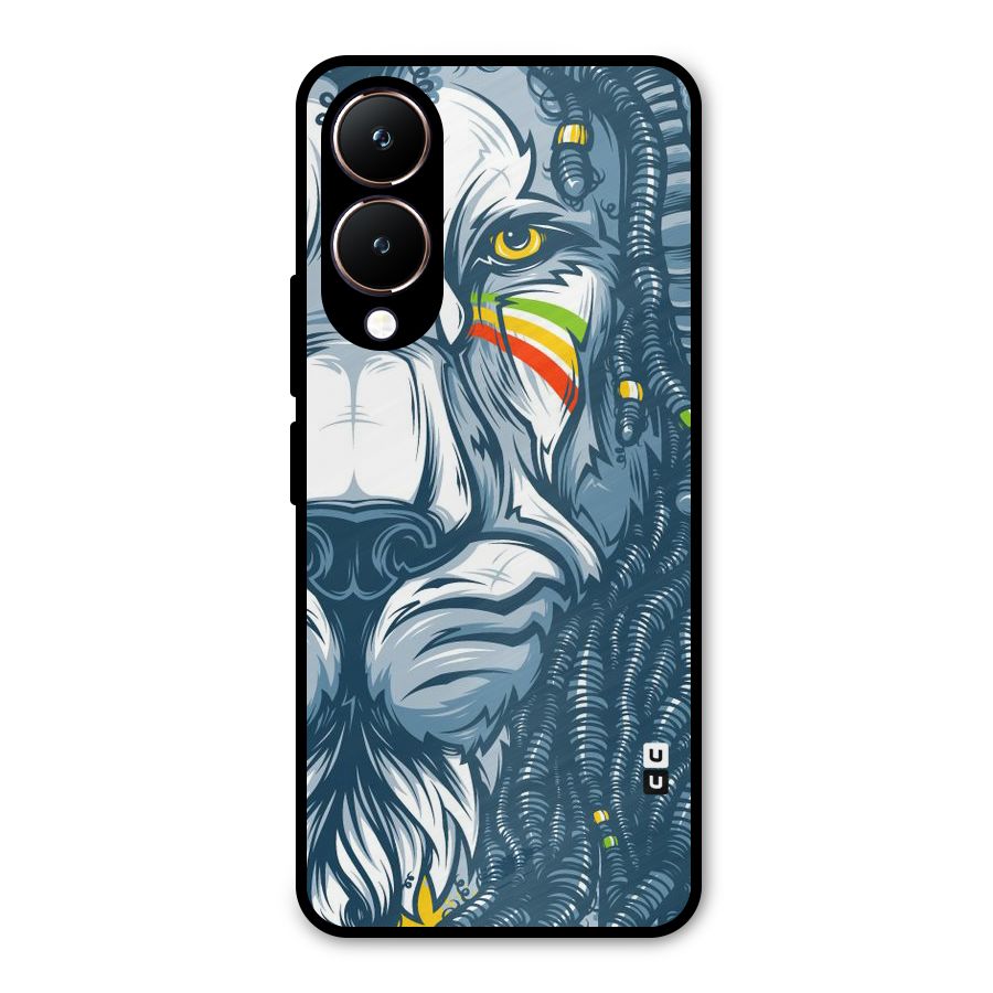 Lionic Face Metal Back Case for Vivo Y28