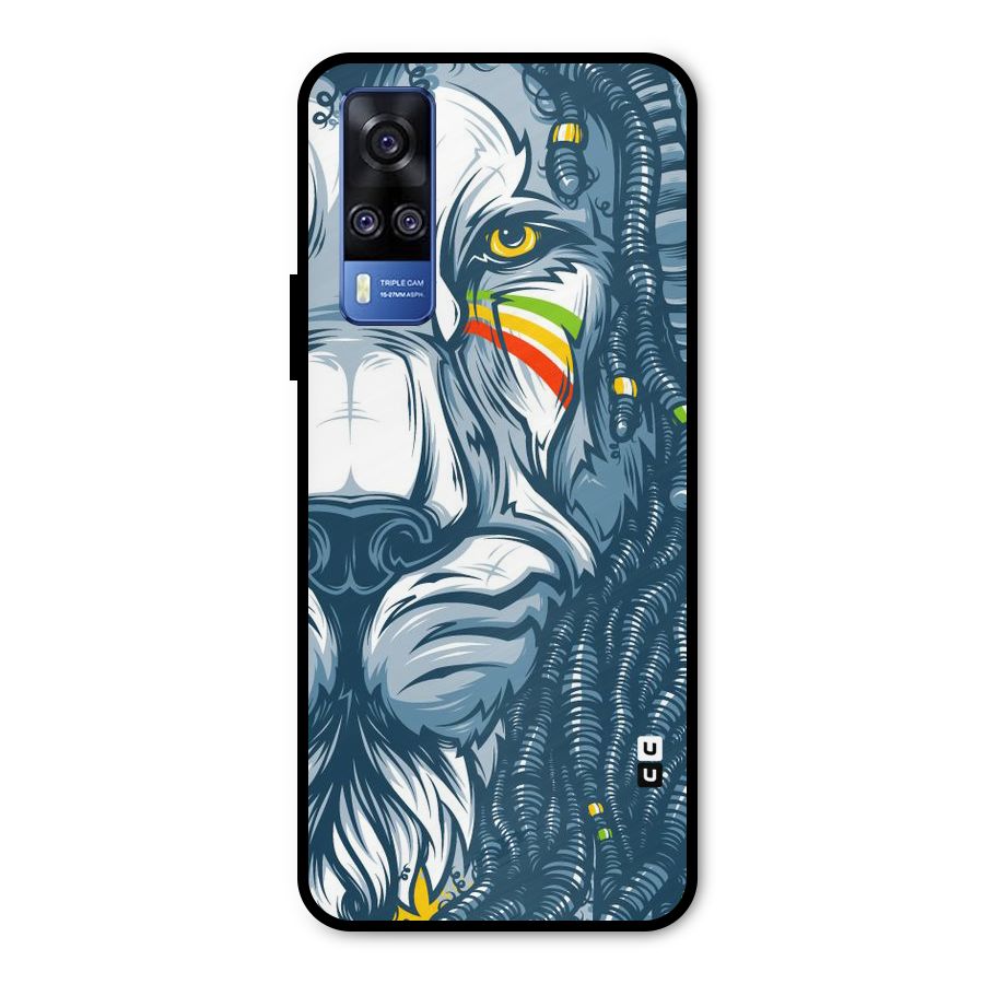 Lionic Face Metal Back Case for Vivo Y31