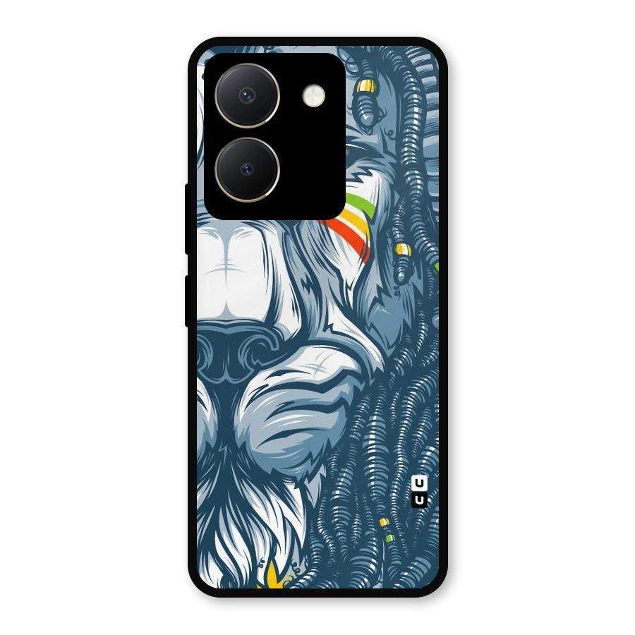 Lionic Face Metal Back Case for Vivo Y36