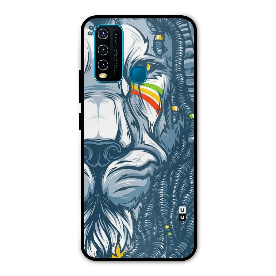 Lionic Face Metal Back Case for Vivo Y50
