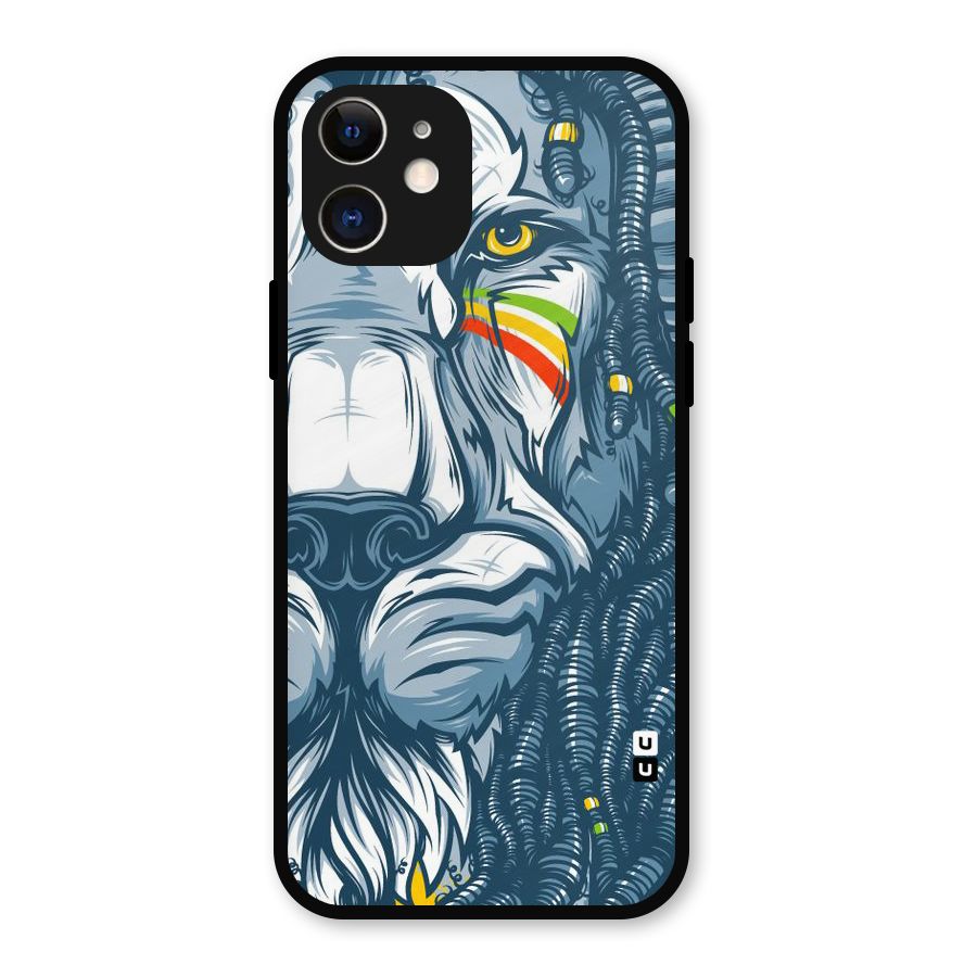Lionic Face Metal Back Case for iPhone 12