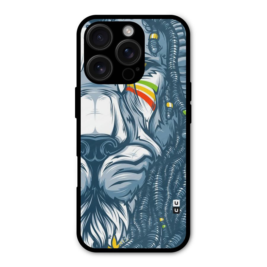 Lionic Face Metal Back Case for iPhone 16 Pro