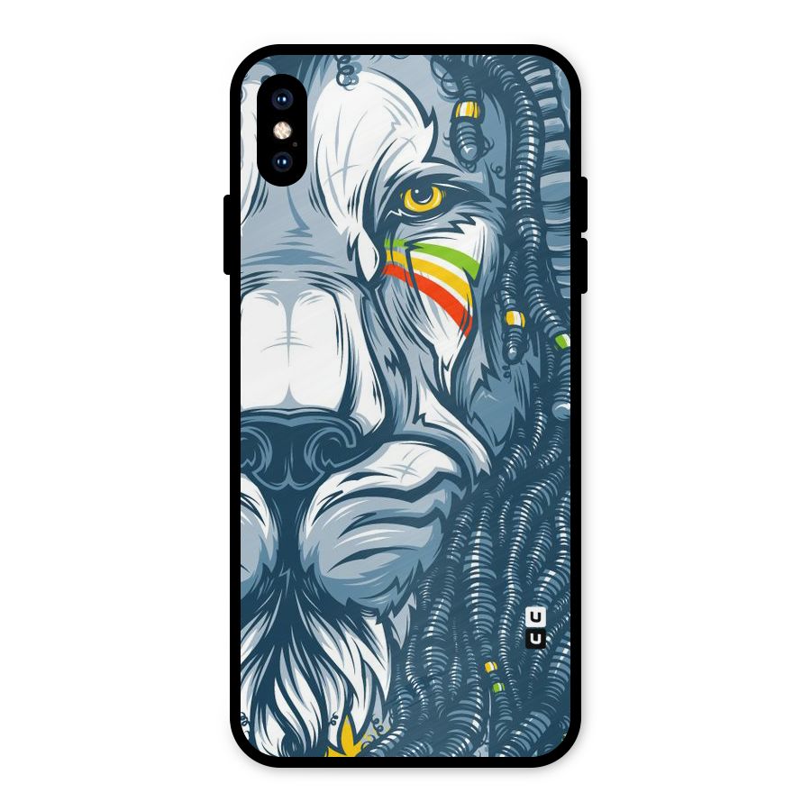Lionic Face Metal Back Case for iPhone XS Max