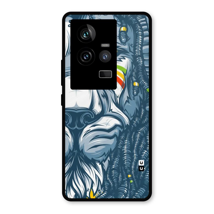 Lionic Face Metal Back Case for iQOO 11 5G