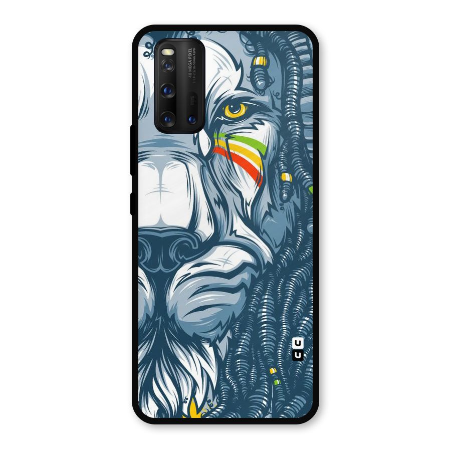 Lionic Face Metal Back Case for iQOO 3