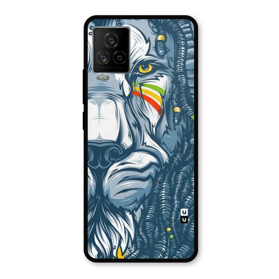 Lionic Face Metal Back Case for iQOO 7 Legend 5G