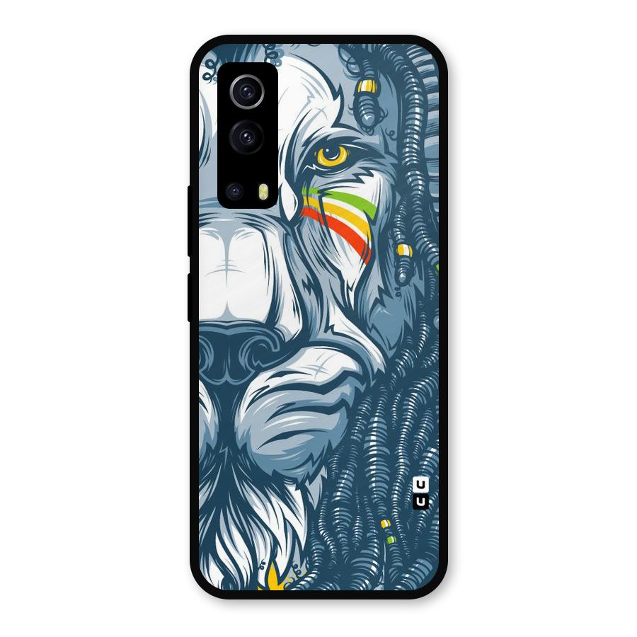 Lionic Face Metal Back Case for iQOO Z3