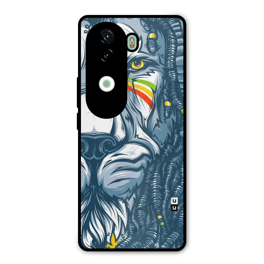 Lionic Face Metal Back Case for iQOO Z9s