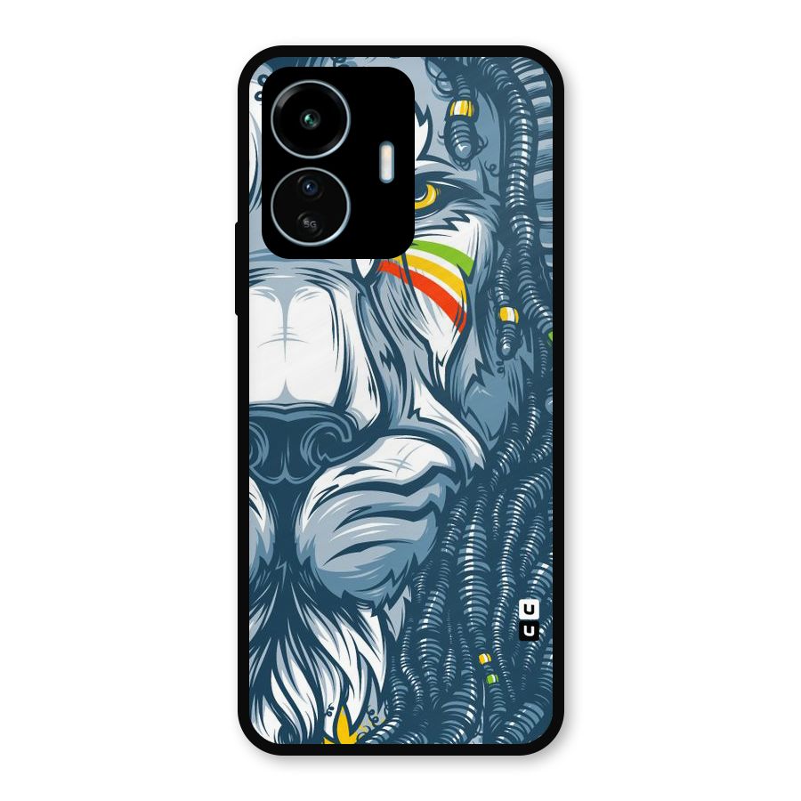 Lionic Face Metal Back Case for vivo iQOO Z6 Lite 5G