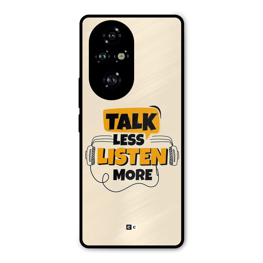 Listen More Metal Back Case for Honor 200 Pro