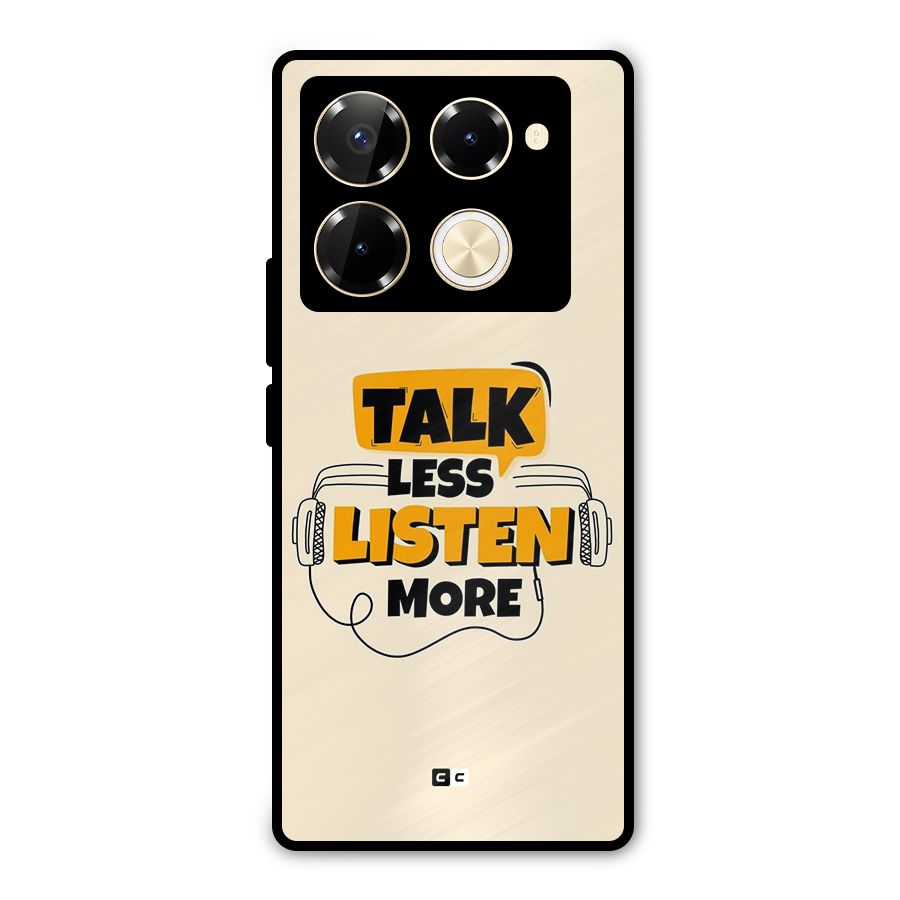 Listen More Metal Back Case for Infinix Note 40 Pro