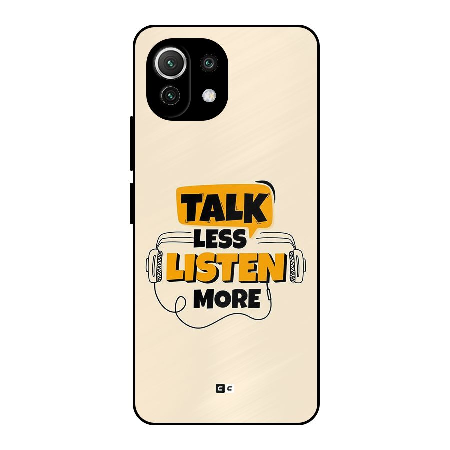 Listen More Metal Back Case for Mi 11 Lite NE 5G